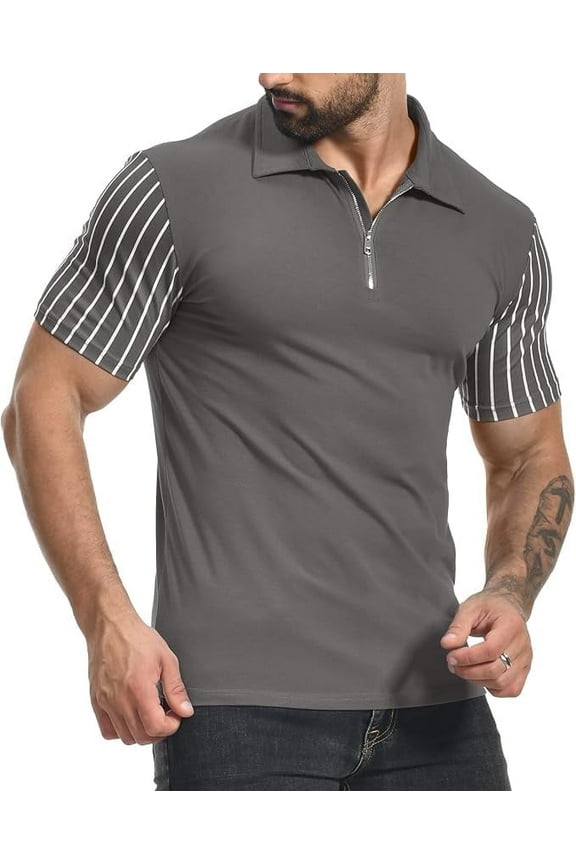 Sport Men's Polo Shirt, Men's Cool DRI Moisture-Wicking Performance Polo Shirt, Jersey Knit Performance Polo Shirt