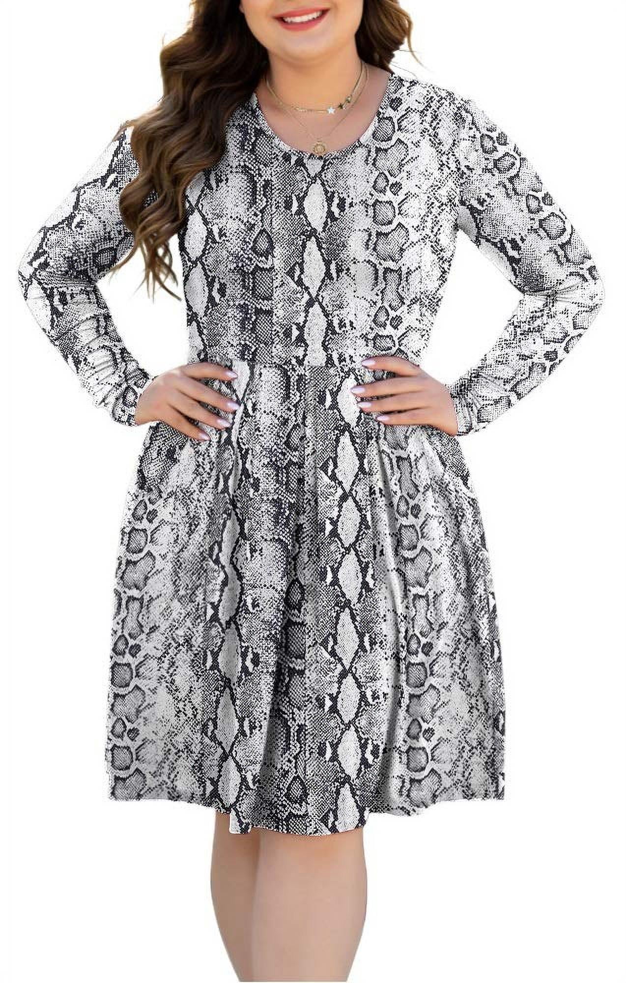 Women's Plus Size Casual Dress Swing Dress Graphic Long Dress Maxi Dress Long Sleeve