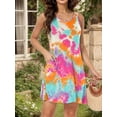 thumbnail image 1 of Aiyino Women Summer Casual Swing T-Shirt Dresses Beach Cover up Loose Sleeveless Dress, 1 of 7