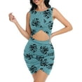 thumbnail image 1 of Aiyino Women's 2024 Summer Sleeveless Tank Dresses Cut Out Twist Bodycon Wrap Party Evening Mini Dress, 1 of 9