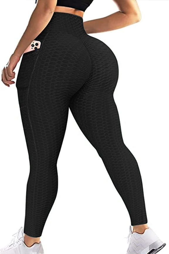 Women's High Waist Yoga Pants Tummy Control Slimming Booty Leggings Workout Running Butt Lift Tights