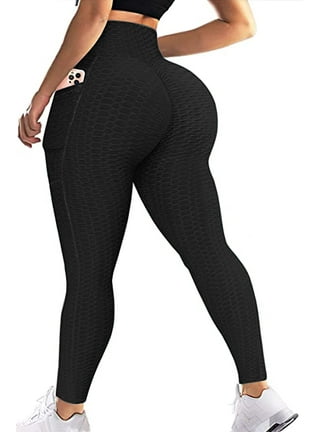 Comvin Workout Leggings for Women, High Waist Yoga Pants with Pockets,  Buttery Soft Tummy Control Gym Leggings, XL 