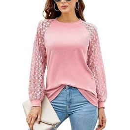 Seta T Women s Lantern Long Sleeve Round Neck High Low Asymmetrical Irregular Hem Casual Blouse Tops Walmart