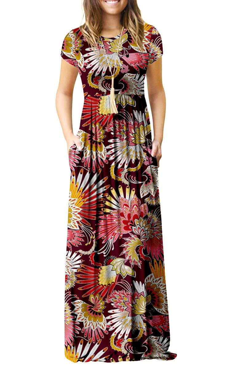 Urbann-Vibe Womens Maxi Dress Relaxed Fit With Side Pockets main image 1
