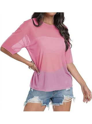 Pink Mesh Shirt