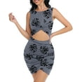 thumbnail image 1 of Aiyino Women's 2024 Summer Sleeveless Tank Dresses Cut Out Twist Bodycon Wrap Party Evening Mini Dress, 1 of 9
