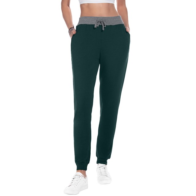 Aiyino Women's Stretch Sweatpants Cozy Joggers Pants Tapered Active