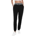 thumbnail image 1 of Aiyino Women's Stretch Sweatpants Cozy Joggers Pants Tapered Active Yoga Lounge Travel Pants with Pockets L, Black, 1 of 7