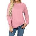 thumbnail image 1 of Aiyino Womens Sweatshirts Casual Loose T Shirts Crewneck Long Sleeve Pullover Tunic Tops, 1 of 6