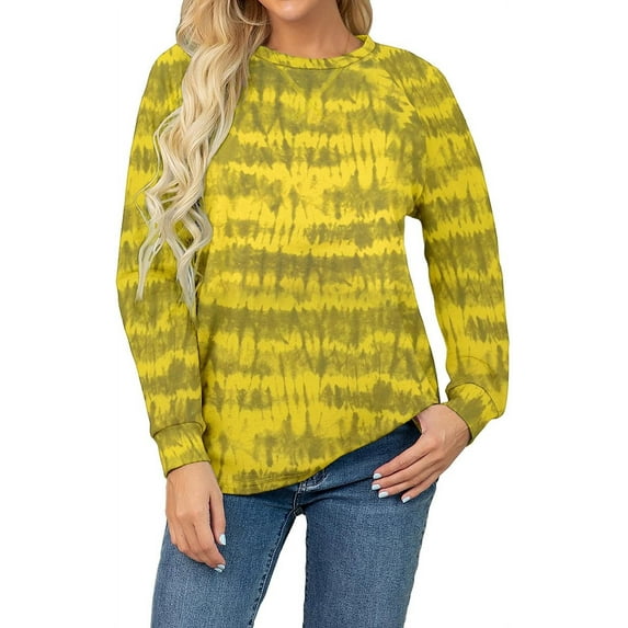 Aiyino Womens Sweatshirts Casual Loose T Shirts Crewneck Long Sleeve Pullover Tunic Tops