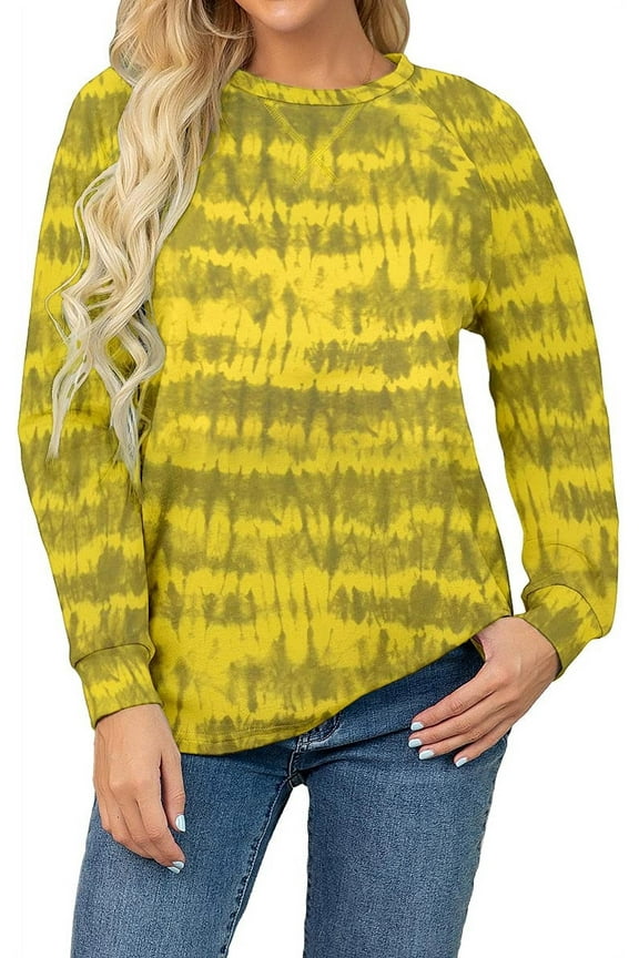 Womens Sweatshirts Casual Loose T Shirts Crewneck Long Sleeve Pullover Tunic Tops