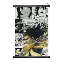 Aizawa Shota Hanging Poster, Black Plastic Shaft Wall Hanging Posters Scroll Hanger, Canvas Artwork Wall Art Painting Decor for Living Room Bedroom Office 16"X24"