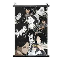 Aizawa Shota Hanging Poster, Black Plastic Shaft Wall Hanging Posters Scroll Hanger, Canvas Artwork Wall Art Painting Decor for Living Room Bedroom Office 16"X24"