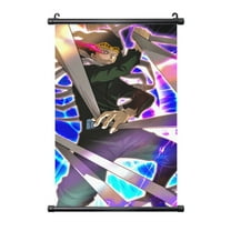 Aizawa Shota Hanging Poster, Black Plastic Shaft Wall Hanging Posters Scroll Hanger, Canvas Artwork Wall Art Painting Decor for Living Room Bedroom Office 16"X24"