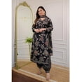 thumbnail image 1 of Aizza Trends Hand Block Print Cotton Febric Printed Kurti With Afghani Pant and Dupatta Set, 1 of 2
