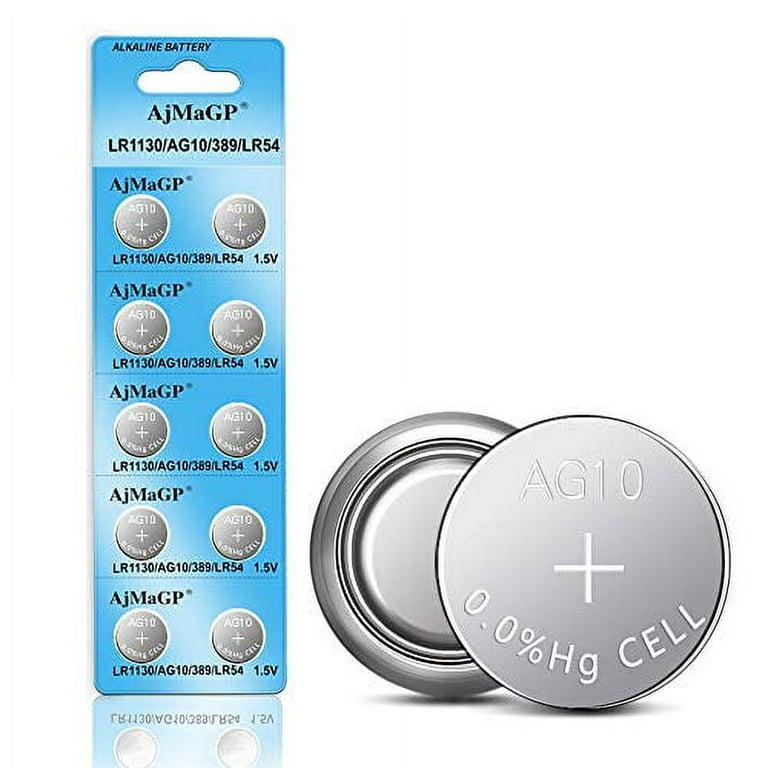 BlueDot Trading AG10 (also known as LR54 and LR1131) Alkaline Button Cell  Batteries - 20 Pack