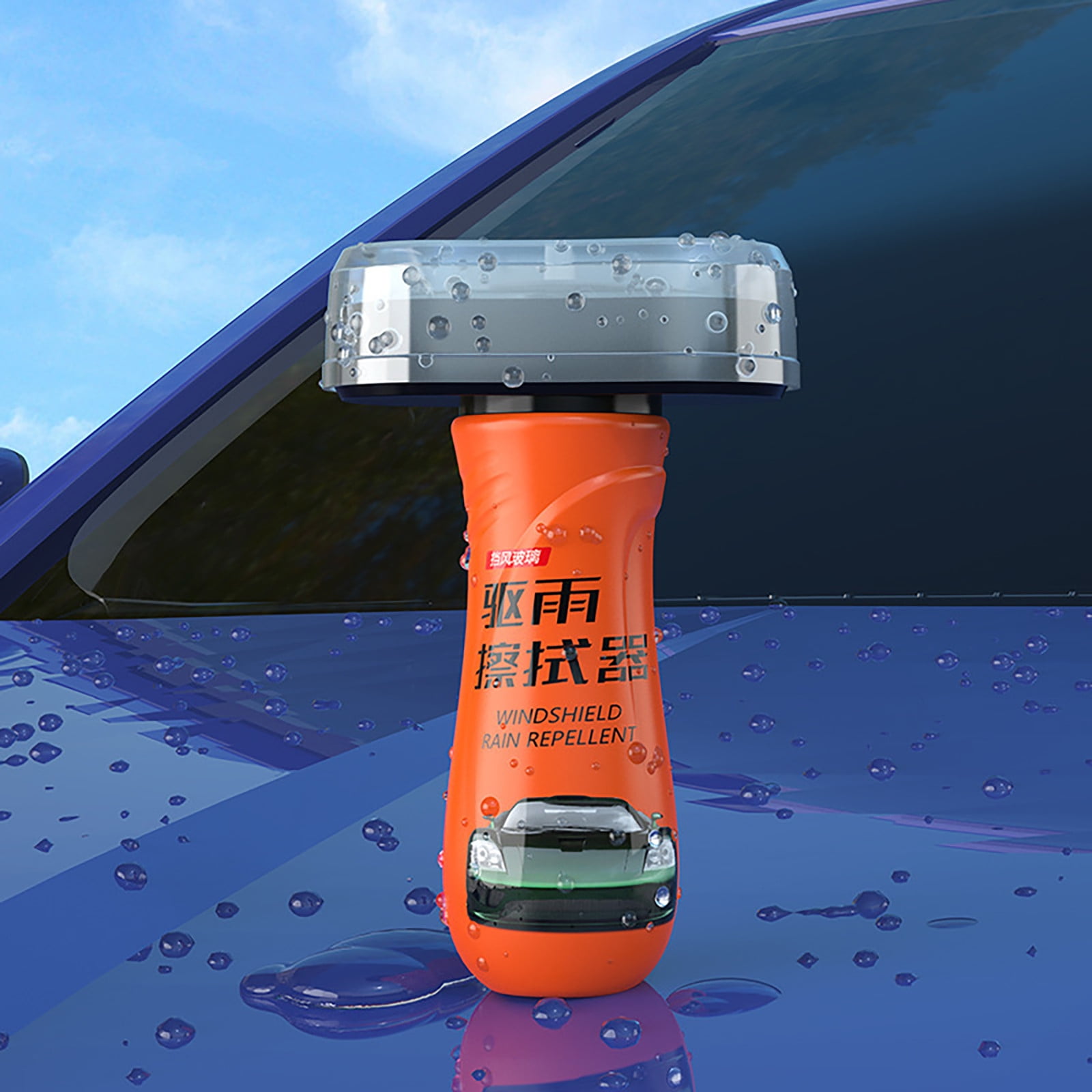 Ajauxi Car Water Repellent Rain Prevention Waterproof Agent, Glass Coating for Windshield for Auto Paints, Glass, Windshields, Windows for Rvs Improves Clarity and Visibility 100Ml/3.4Oz