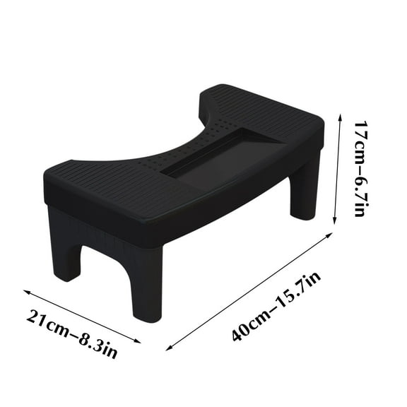 Ajauxi Toilet Stool, Squatting Toilet Stool Poop Stool, Sturdy Potty Stool for Adults, Bathroom Stool, Portable Toilet Step Stool, Non-Slip Toilet Stool Squat Adult, for Seniors Adult Kids