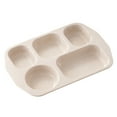 thumbnail image 1 of Ajauxi Wheat Straw Divided Plates, Compartment Plates Reusable, Plastic School Lunch Tray with Dividers for Adults, Food Section Plates Diet Dinner Serving Platter, Dishwasher Safe, 1 of 2