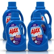 Ajax 5-in-1 Fusion Liquid Laundry Detergent   Totally Awesome Cleaner with Deep Clean Power, Odor & Stain Remover, Fabric Conditioner, HE Compatible, Midnight Freesia, 60oz Pack of 4, 160 Loads
