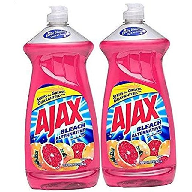 Ajax Dish Washing Soap Bleach Alternative, Ruby Red Grapefruit, 28Oz, 2