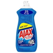 Ajax Extreme Clean Foaming Dish Soap, Deep Cleaning, Grease-Cutting, 25 fl oz