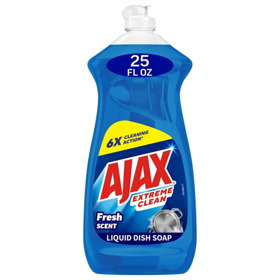 Ajax Extreme Clean Foaming Dish Soap, Deep Cleaning, Grease-Cutting, 25 fl oz
