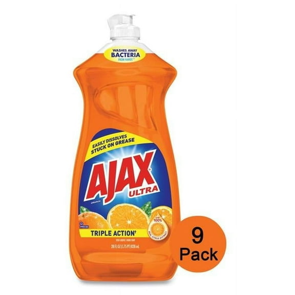 Ajax CPC44678CT Liquid Dish Detergent - Pack of 9