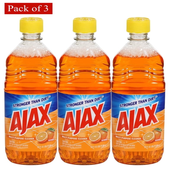 Ajax Orange Scented All Purpose Cleaner 16.9 Ounce - Pack of 3