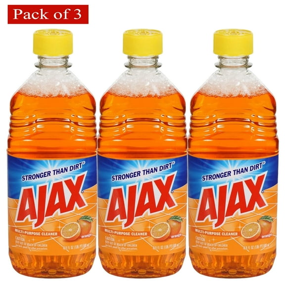 Ajax Orange Scented All Purpose Cleaner 16.9 Ounce - Pack of 3