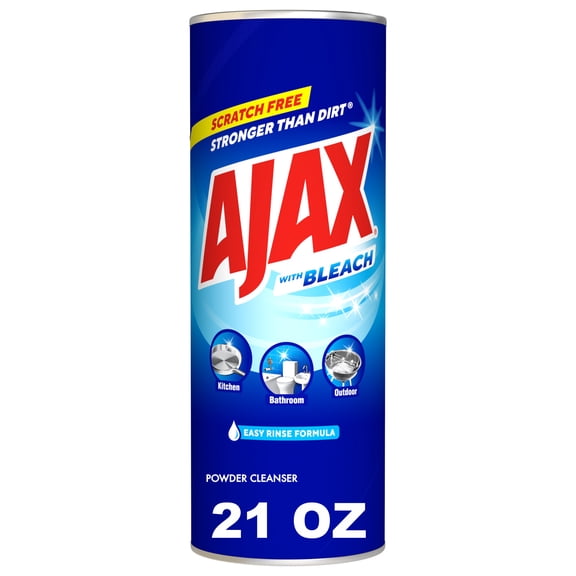 (6 pack) Ajax Powder Cleanser with Bleach, Multi-Purpose Cleaner ...