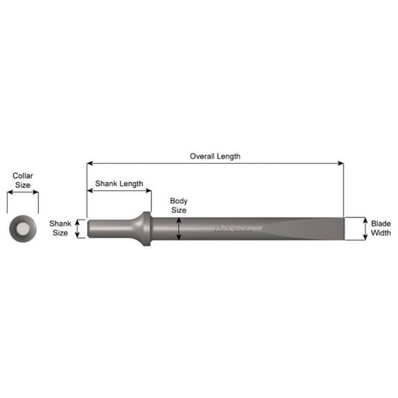 Ajax Tools AJX-A960 Jp Sk 0.6 in. W Blade Flat Chisel
