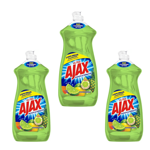 Ajax Ultra Lime Dish Liquid ( 28oz x 3 ) 3 Pack bottles