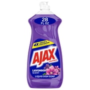 Ajax Ultra Liquid Dish Soap, Deep-Cleaning Action, Fabuloso Lavender Scent, 28 fl oz
