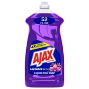 Ajax Ultra Liquid Dish Soap, Deep-Cleaning Action, Fabuloso Lavender Scent, 52 fl oz