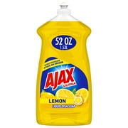 Ajax Ultra Liquid Dish Soap Lemon Scent, Super Degreaser, 52 oz Bottle