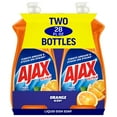 thumbnail image 1 of Ajax Ultra Liquid Dish Soap Orange Scent, Triple Action, 28 oz Bottle, 2 Pack, 1 of 13