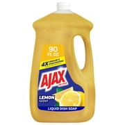 Ajax Ultra Super Degreaser Dishwashing Liquid Dish Soap Refill, Lemon Scent, 90 fl oz