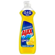 Ajax Ultra Super Degreaser Liquid Dish Soap, Lemon, 12.4 Oz, 2 Pack