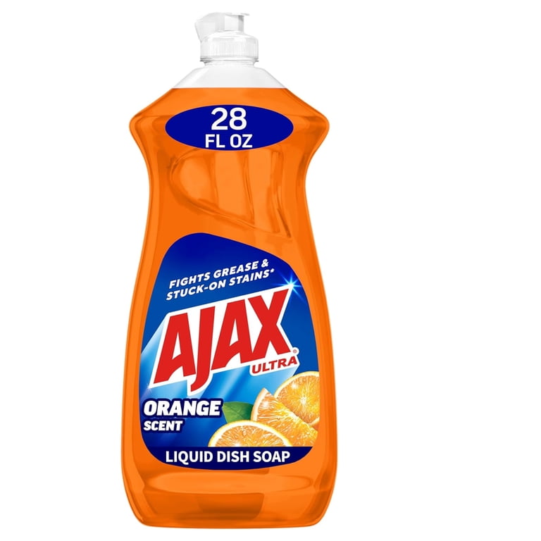Ajax, Dishwashing Liquid, 28 Fl Oz, Orange Scent, Triple Action