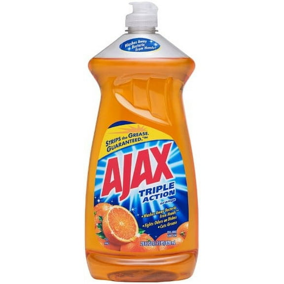 Ajax Ultra Triple Action Liquid Dish Soap  Orange - 28 fl oz (Pack of 24)