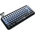 thumbnail image 1 of Ajazz 308i Retro Wireless Bluetooth Silent Computer Keyboard with Round Punk Compact 84 keys, Lightweight, Matte Texture, Typewriter Design, Cute Magnetic Cat Ornaments for PC, Laptop - Blue, 1 of 9