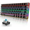 thumbnail image 1 of Ajazz AK33 Wired Gaming Keyboard with LED Lighting, Black, 1 of 8