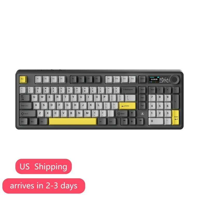 Ajazz AK980 Gasket-Mounted Wireless Gaming Keyboard, 87 Keys