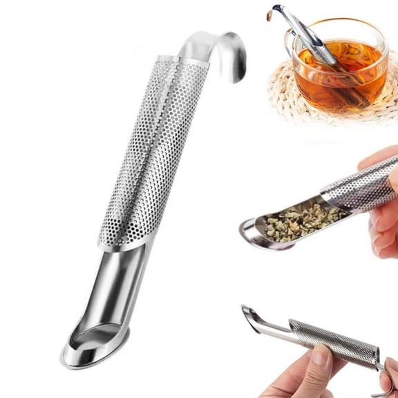 Ajhhao 304 Stainless Steel Tea Diffuser, Loose Leaf Tea Infuser, Portable Teas Infuser for Office and Home, Spices, Seasonings, Coffee Steeper for Coffee Lovers, Teas Holder Loose Leaf