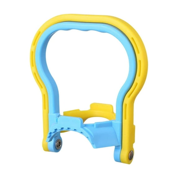 Ajhhao 5 Gallon Water Bottle Handle, Heavy Duty Water Jug Holder For Easy Carrying, Dual-Mode Design (Single/Dual-Person Lift), Ergonomic Grip, Fits Standard 5-Gallon Jugs Blue And Yellow