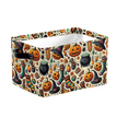 thumbnail image 1 of Ajhhao Boo Basket Cute Halloween Basket Halloween Storage Basket Rectangular Halloween Basket Trick Or Treat Basket For Halloween Parties Cute Storage Bin Halloween Room Decor Halloween Box, 1 of 8