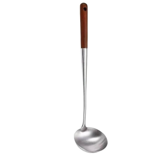 Ajhhao Cooking Utensils Set, Stainless Steel Cooking Utensils, Kitchen Utensils, Wok Utensils, Home Essentials Kitchen Gadgets Accessories, Dishwasher Safe Wok Ladle 16 Inch