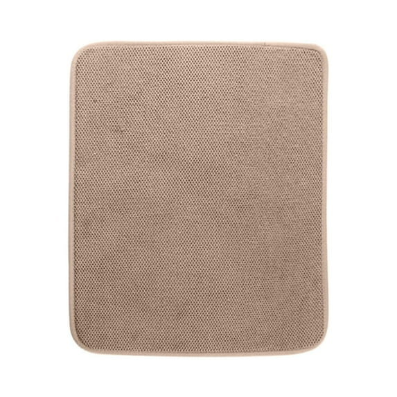 Ajhhao Counter Mat Kitchen Counter Mat Dish Drying Mats Microfiber Water Absorption Quick Drying Table Mat Kitchen Ware Drain Drying Pad Dish Drying Pad Drying Dish Mat Beige A