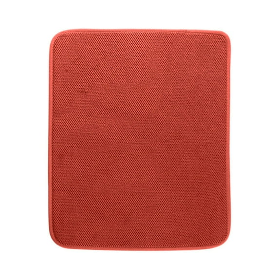 Ajhhao Drying Matt Kitchen Counter Counter Mat Dish Drying Pad Microfiber Water Absorption Quick Drying Table Mat Kitchen Ware Drain Drying Pad Dish Drying Mats Kitchen Counter Mat Red A